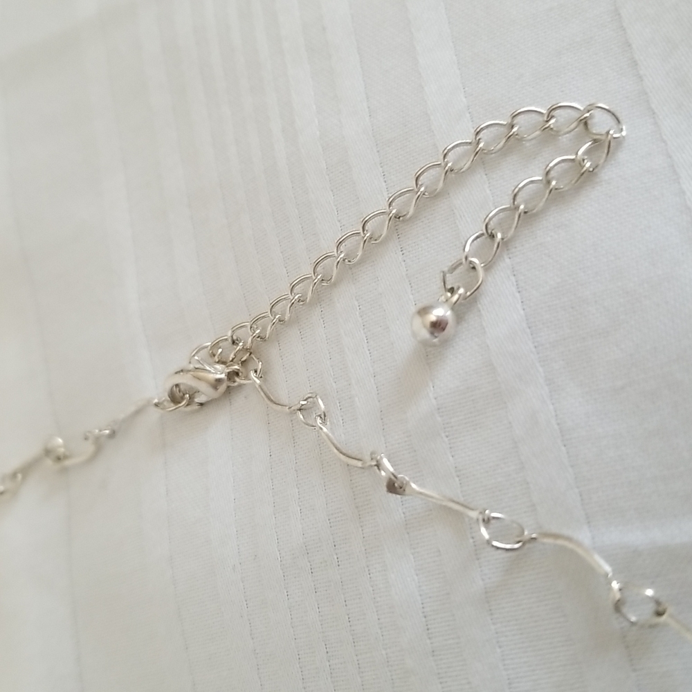Silver Freshwater Pearl Necklace - Picture 4 of 5